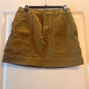 Old Navy Olive Utility Mini Skirt